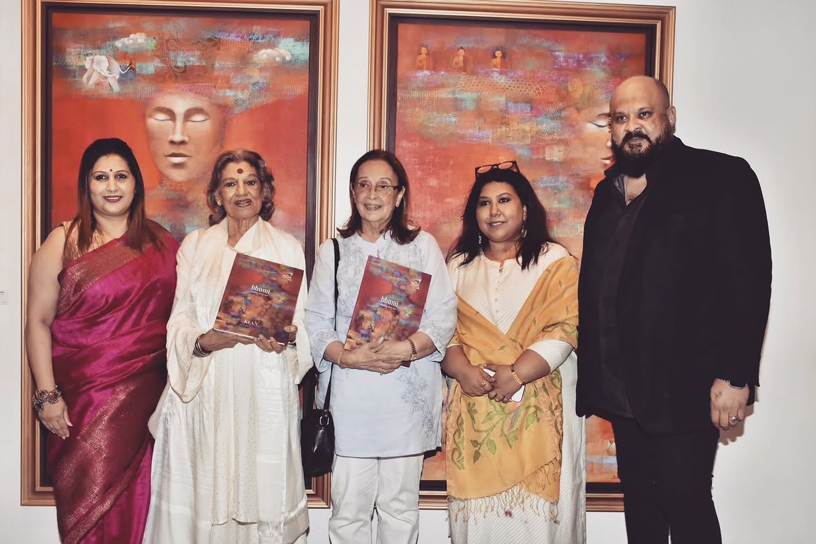 Aarti Naik, Dolly Thakure, Firoza Godrej, Shampa Sircar Das and Siddhartha S Naik at the Bhūmi opening